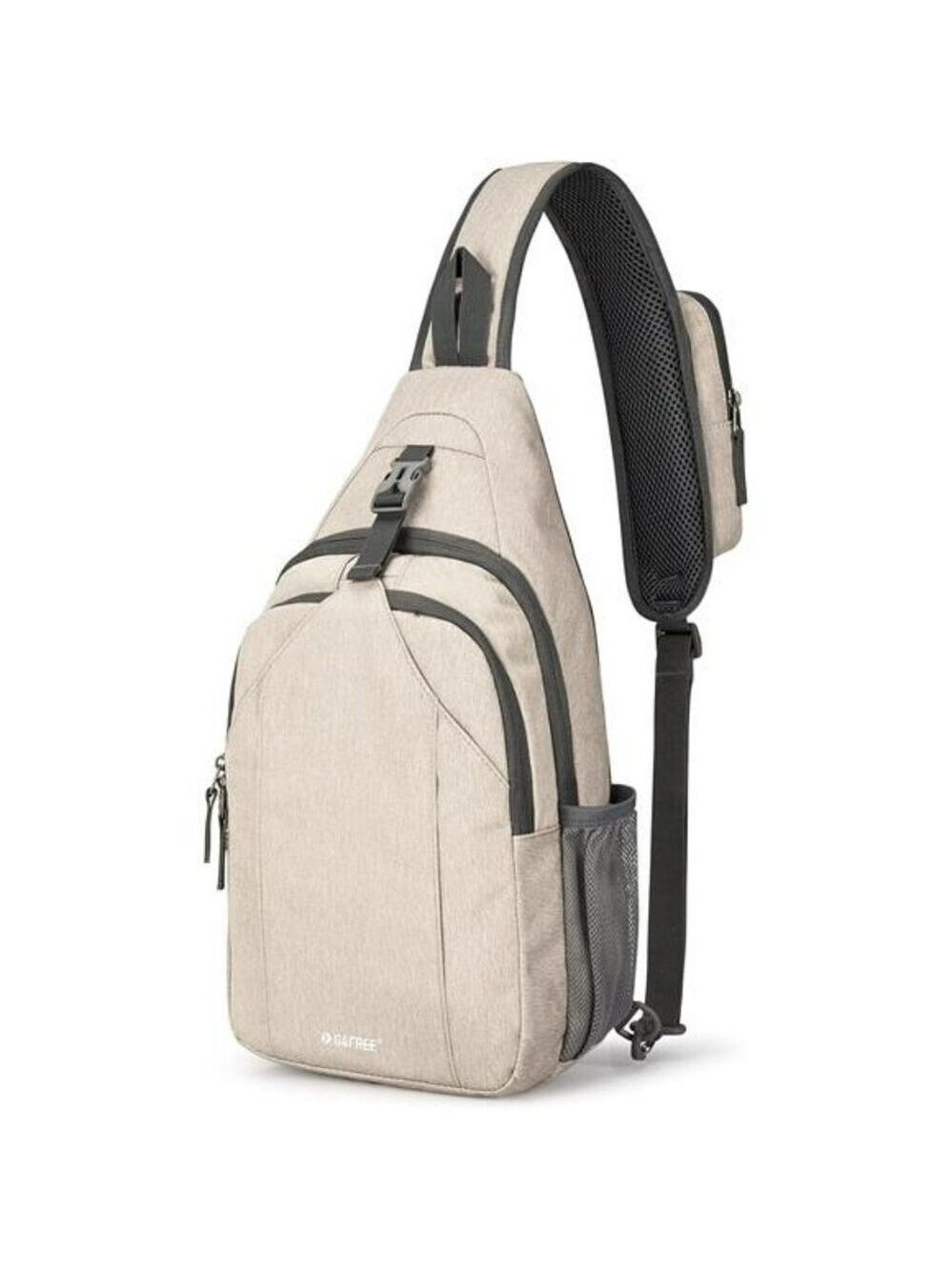 Ivory RFID crossbody sling backpack travel chest bag daypack for hiking trip